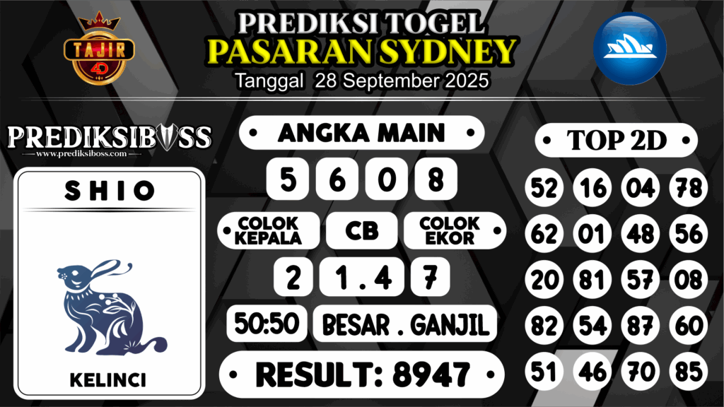 https://prediksibossviral.com/prediksi-boss-togel-sidney-minggu-28-september-2025/