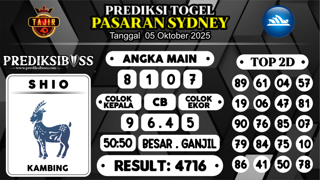 https://prediksibossviral.com/prediksi-boss-togel-sidney-minggu-05-oktober-2025/