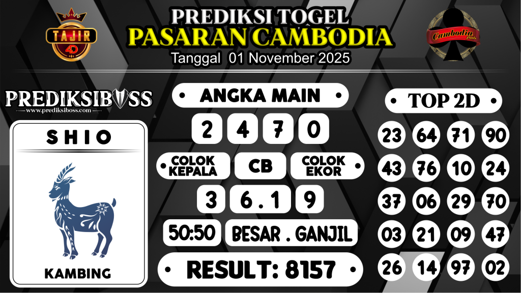 https://prediksibossviral.com/prediksi-boss-togel-cambodia-sabtu-01-november-2025/
